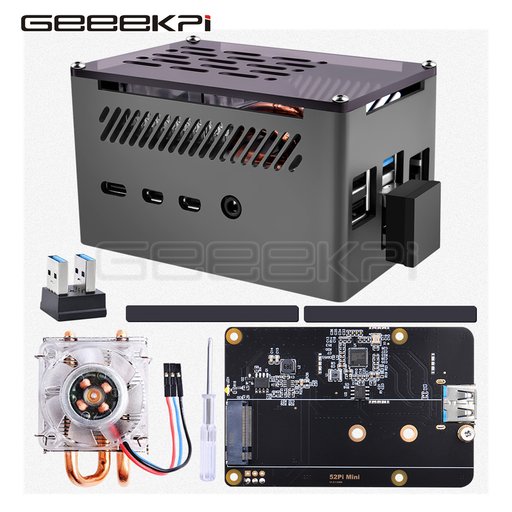 GeeekPi  Aluminum Brick Case B - Argon One V3 M.2 Nvme Case 评论和价格